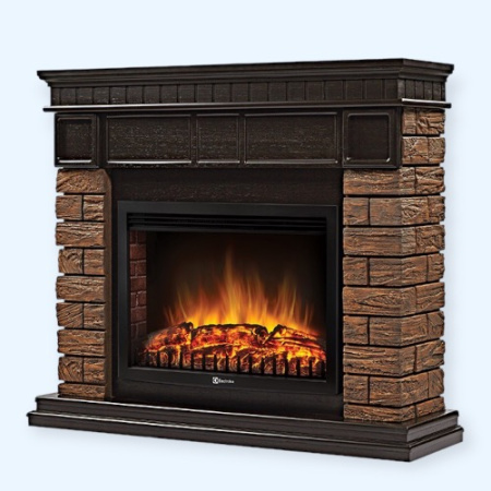 Bricks Wood 25 камень темный, шпон венге (1287017) Firelight Портал